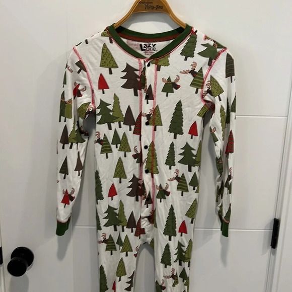 The lazy one kids  size 12 holiday onsie - Picture 4 of 9